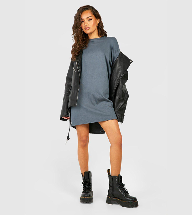 Dip hem t shirt dress best sale