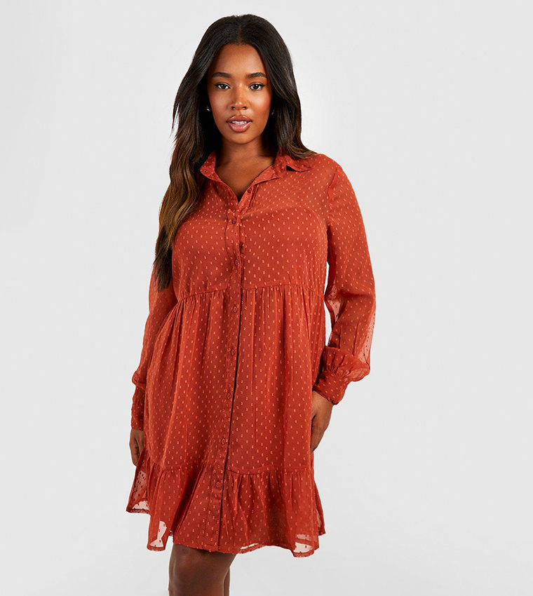 Boohoo dobby dress best sale