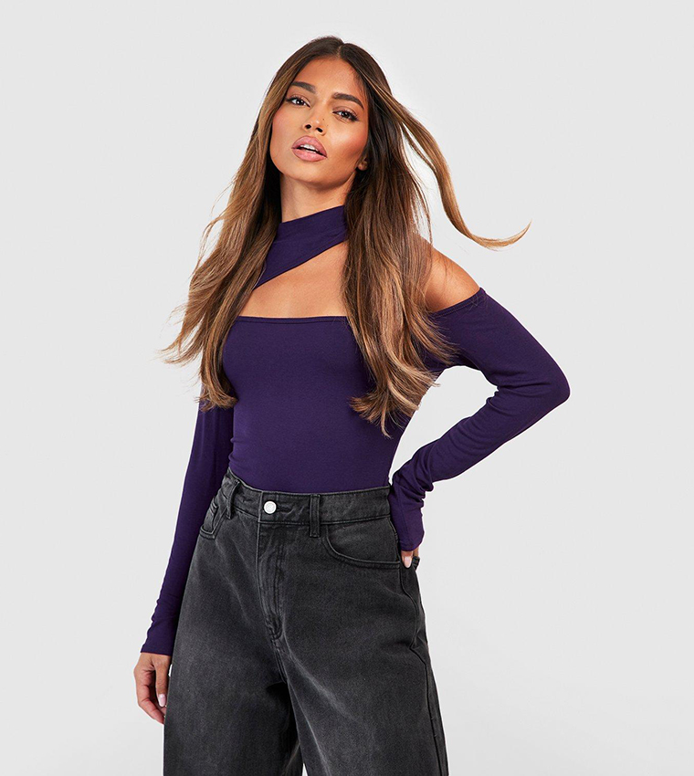 Purple bodysuit cheap