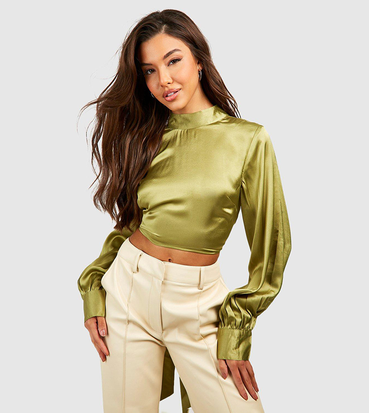 boohoo satin top