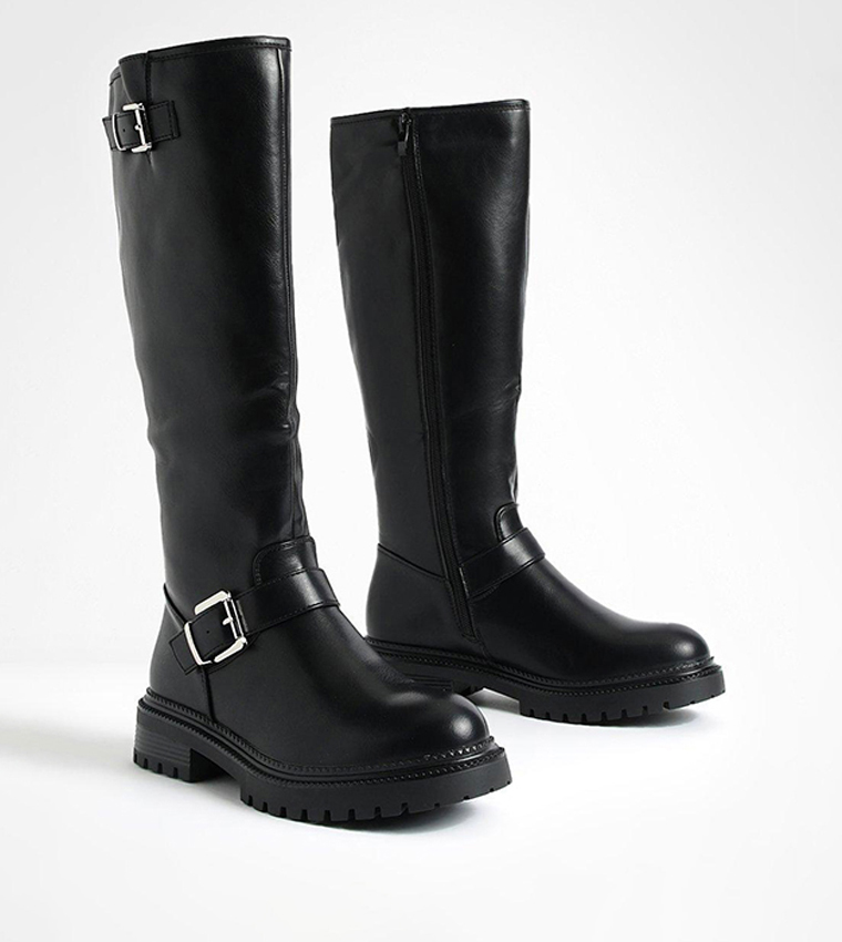 Britney buckle outlet riding boots