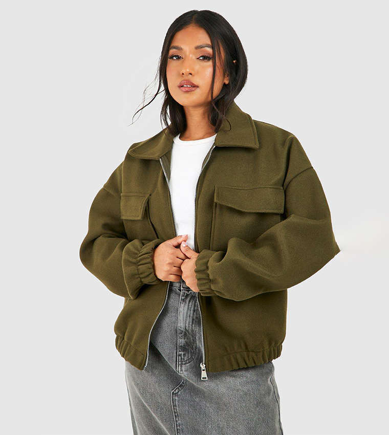 Oversized 2025 khaki jacket