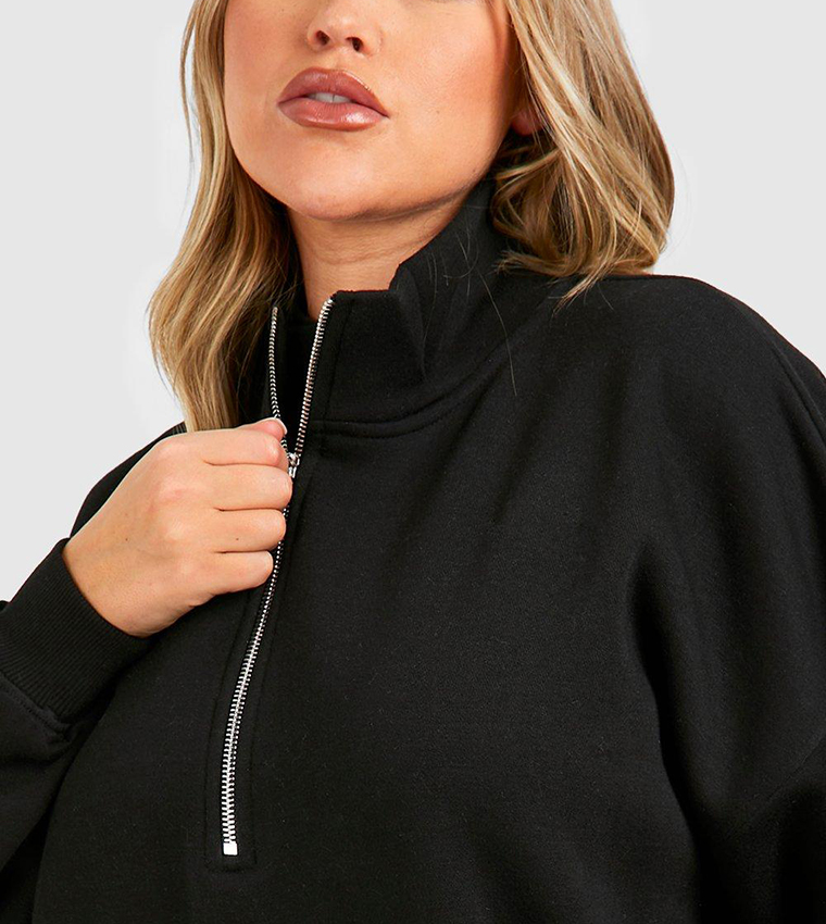 Sweat Boohoo Femme Bleu Taille L, Manches Longues, Accents Arc-en-ciel - état Excellent