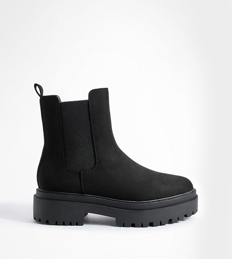 Stepped Sole Chunky Chelsea Boots