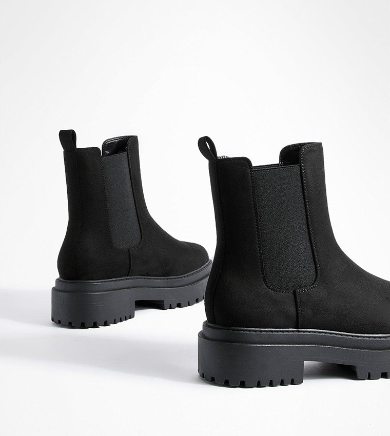 Stepped Sole Chunky Chelsea Boots