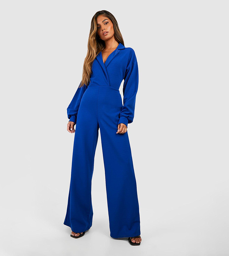 Crepe full sale leg jumpsuit