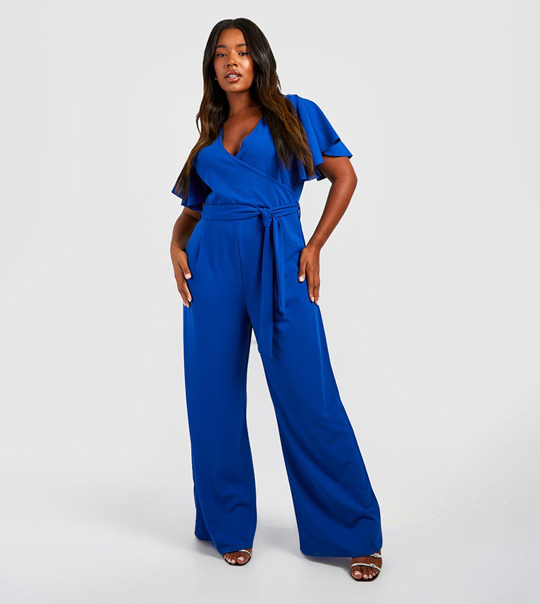 Ruffle leg hot sale jumpsuit