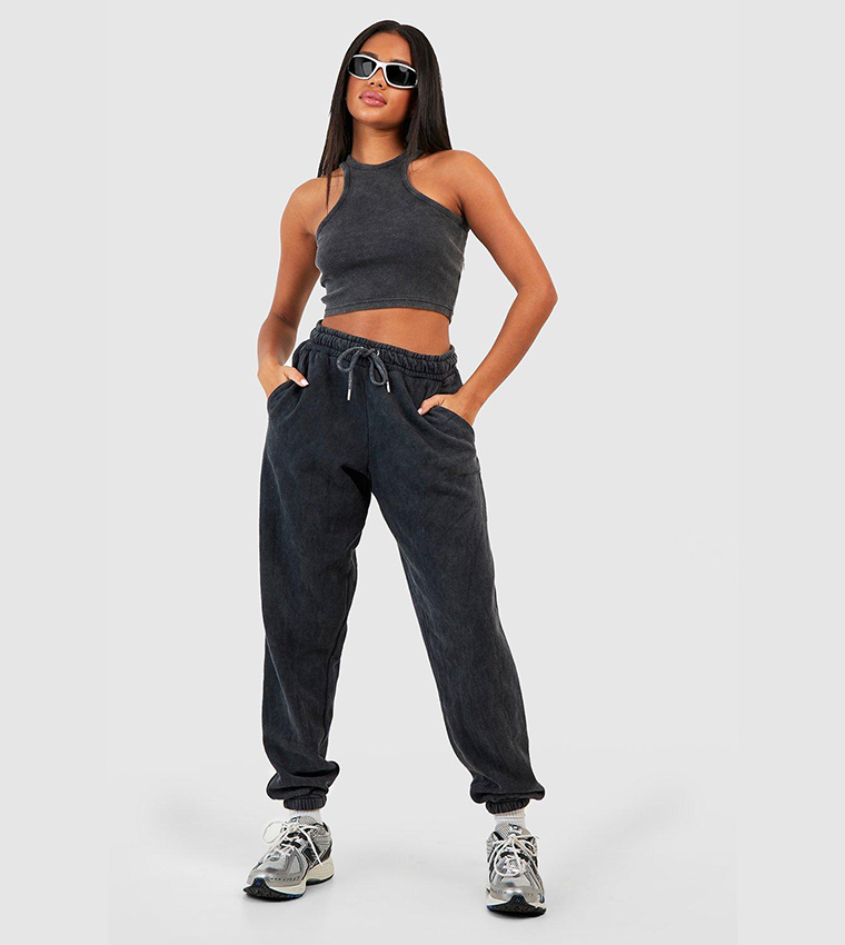 Washed best sale charcoal joggers