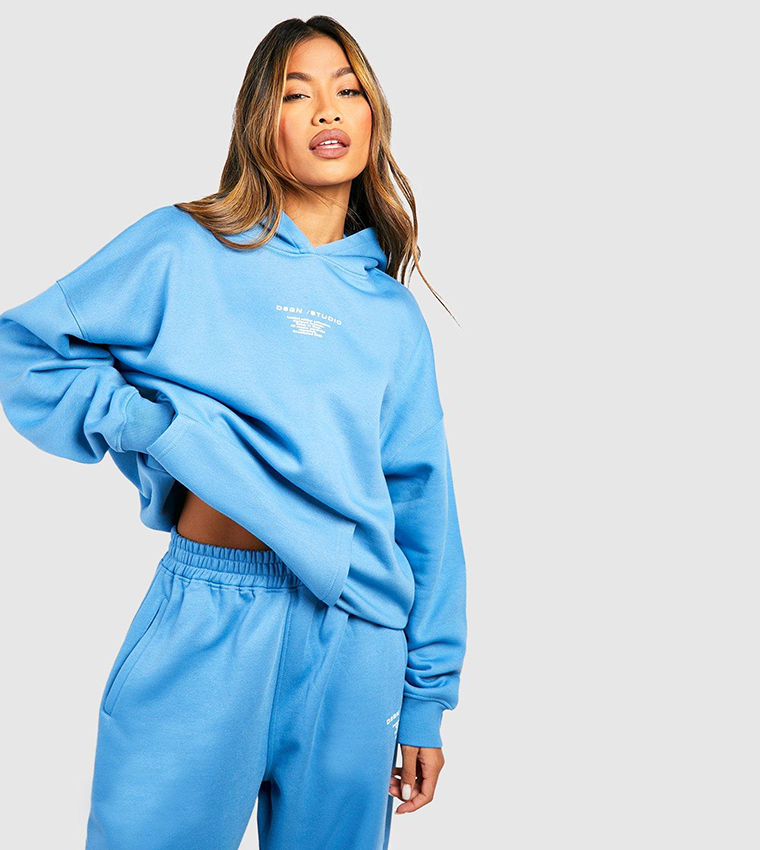 Oversized hoodie clearance blue