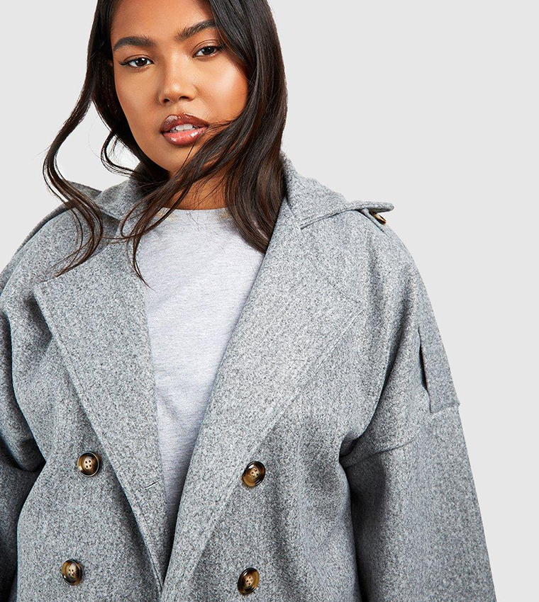 Wool Coat Boohoo Ladies Winter Coats New Look Twill Coat Deals