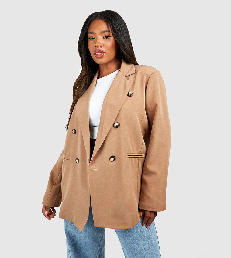 Camel oversized blazer hotsell