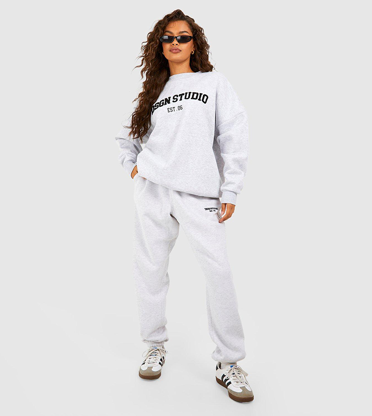 Dsgn Studio Towelling Sweatshirt and Joggers Set