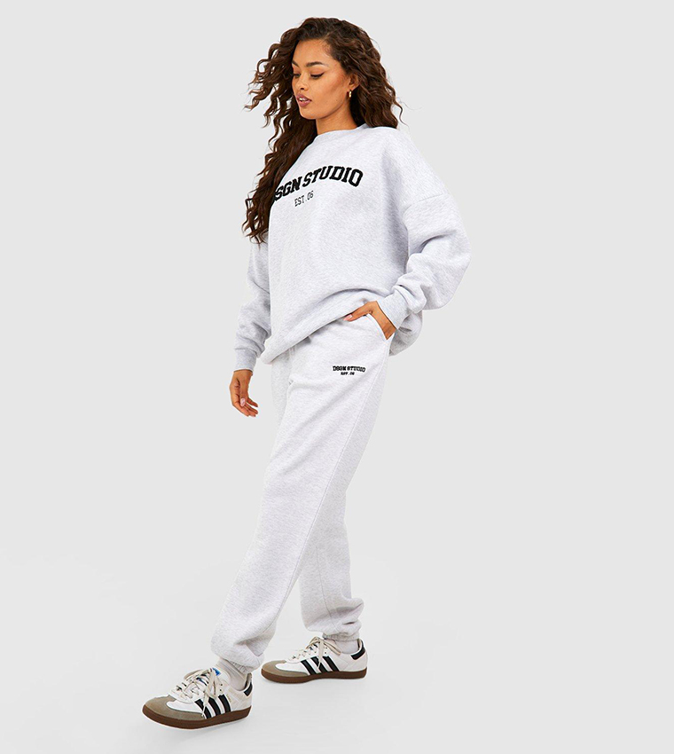 Dsgn Studio Towelling Sweatshirt and Joggers Set