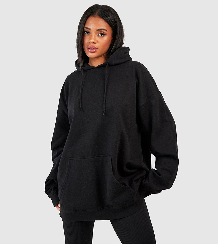 Buy Boohoo Design Studio Graphic Printed Oversized Hoodie In Black ...