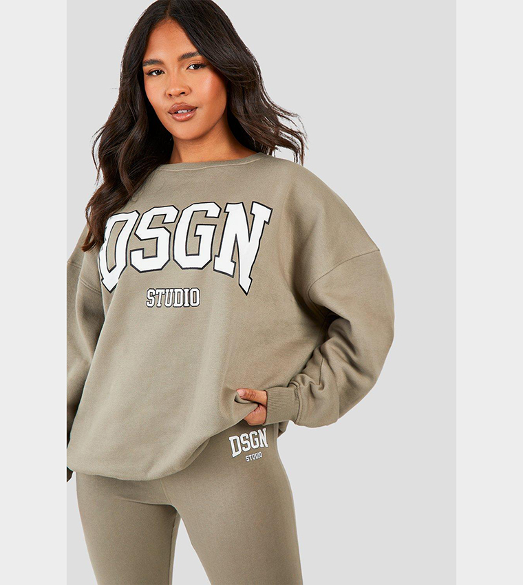 Curve Design Studio Slogan Co-Ord Set Non-Returnable