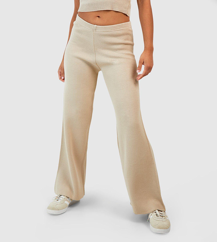 Knitted Wide Leg Trouser