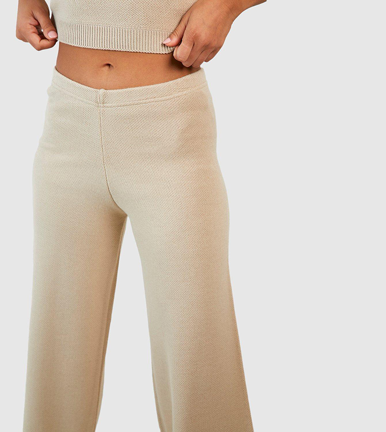 Knitted Wide Leg Trouser