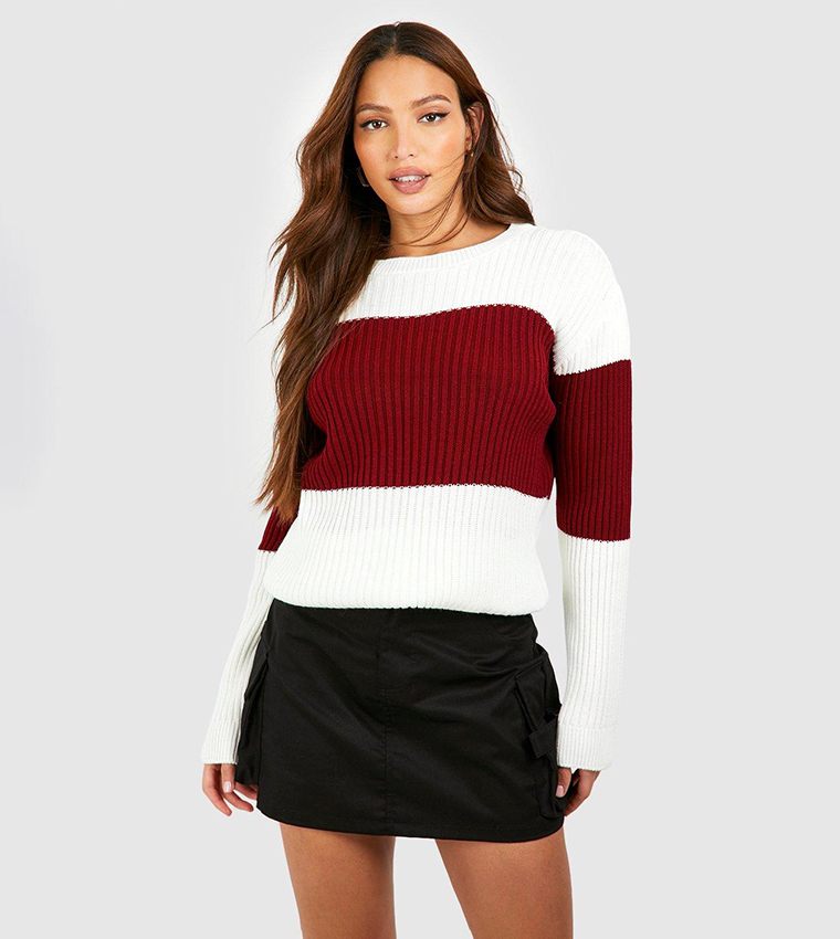 Berry colored clearance sweater