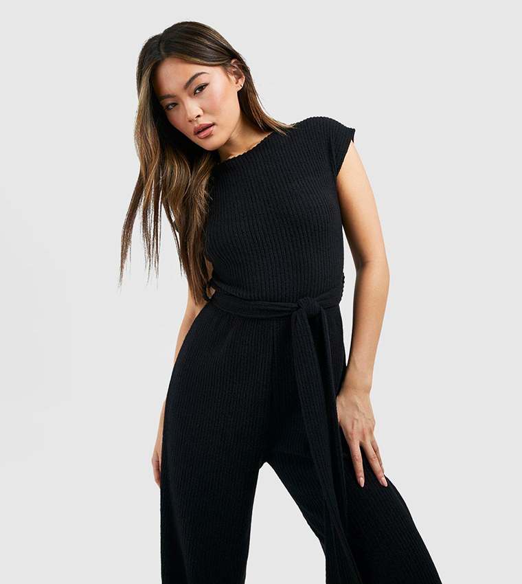 Black sales slouchy jumpsuit