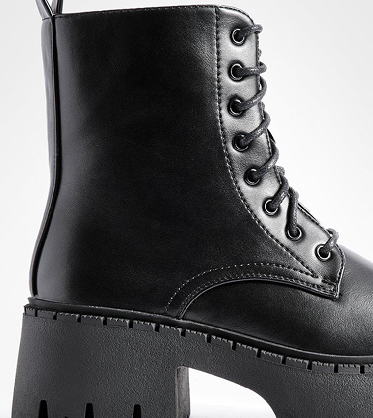 chunky heel hiking boots