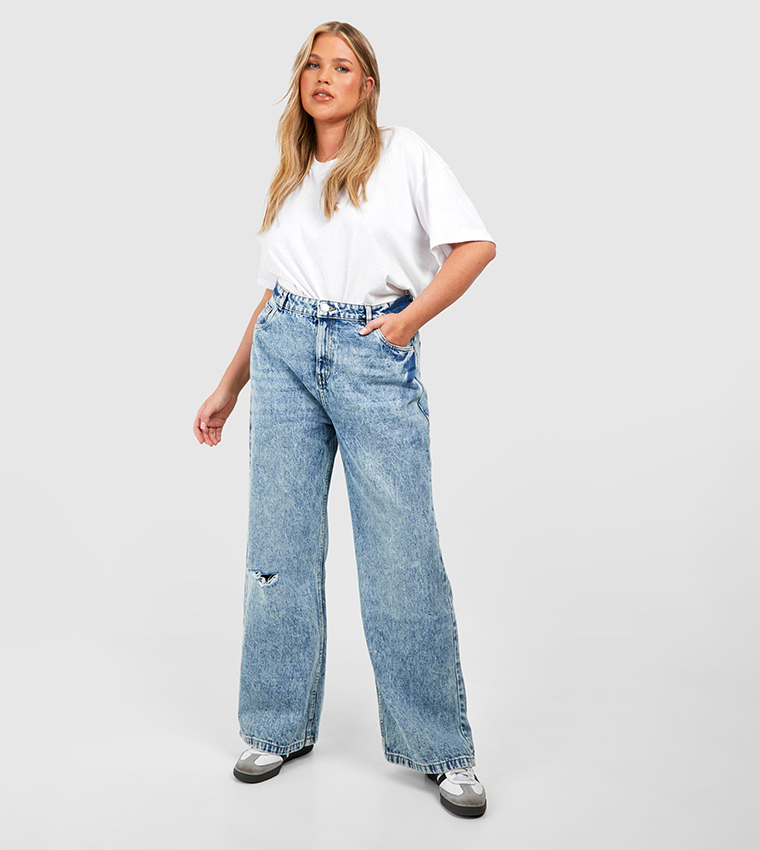 Boohoo plus jeans outlet