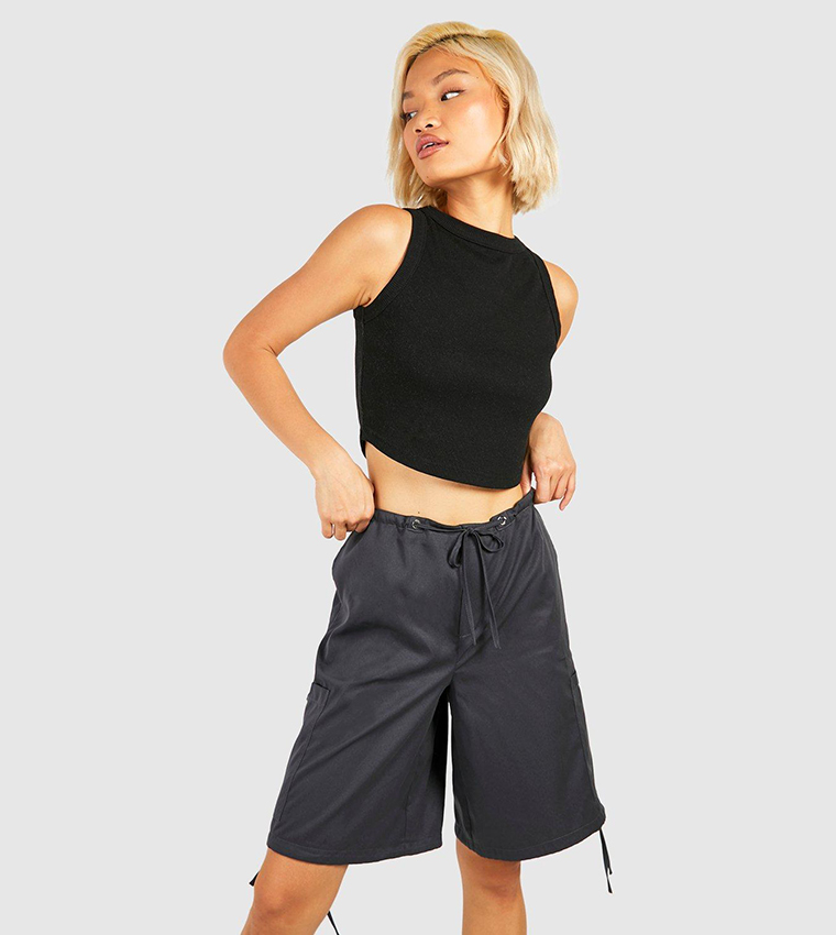 Hudson Parachute Long Shorts in Cream - Glue Store