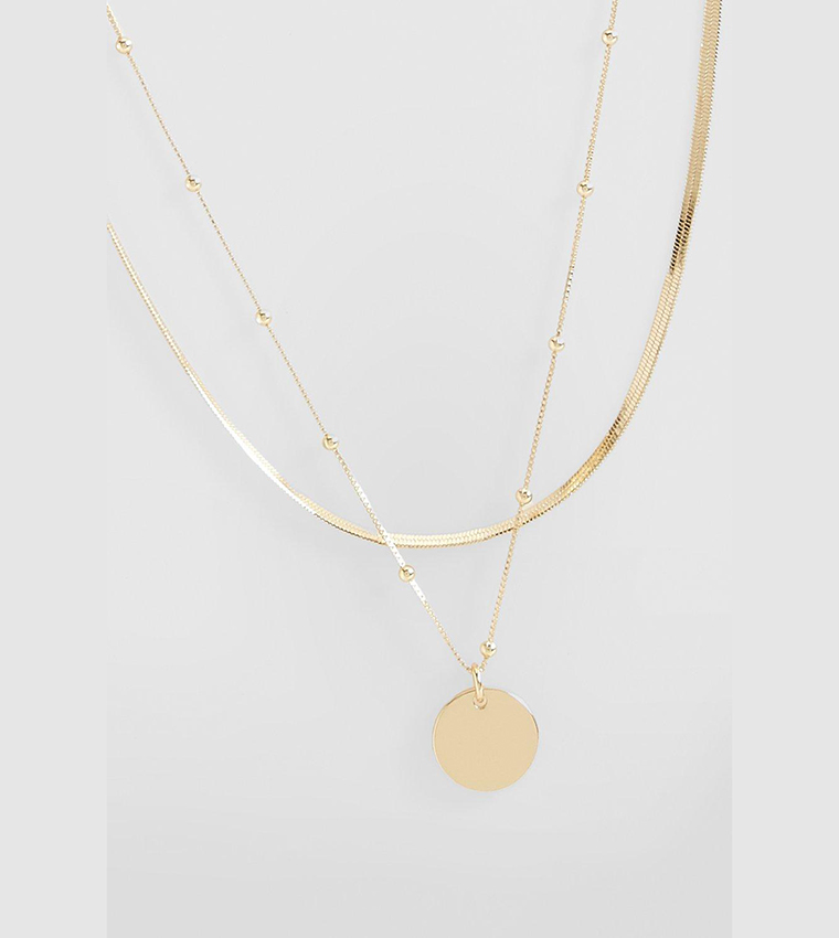 Dainty Gold Layered Pendant Necklace