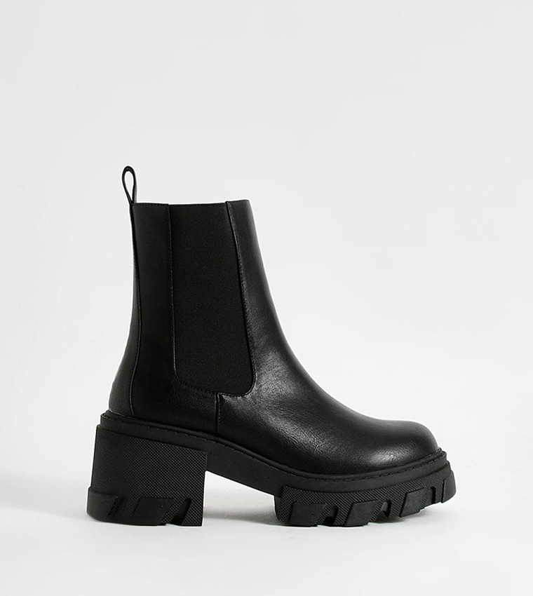 Cleated heel chelsea boots best sale