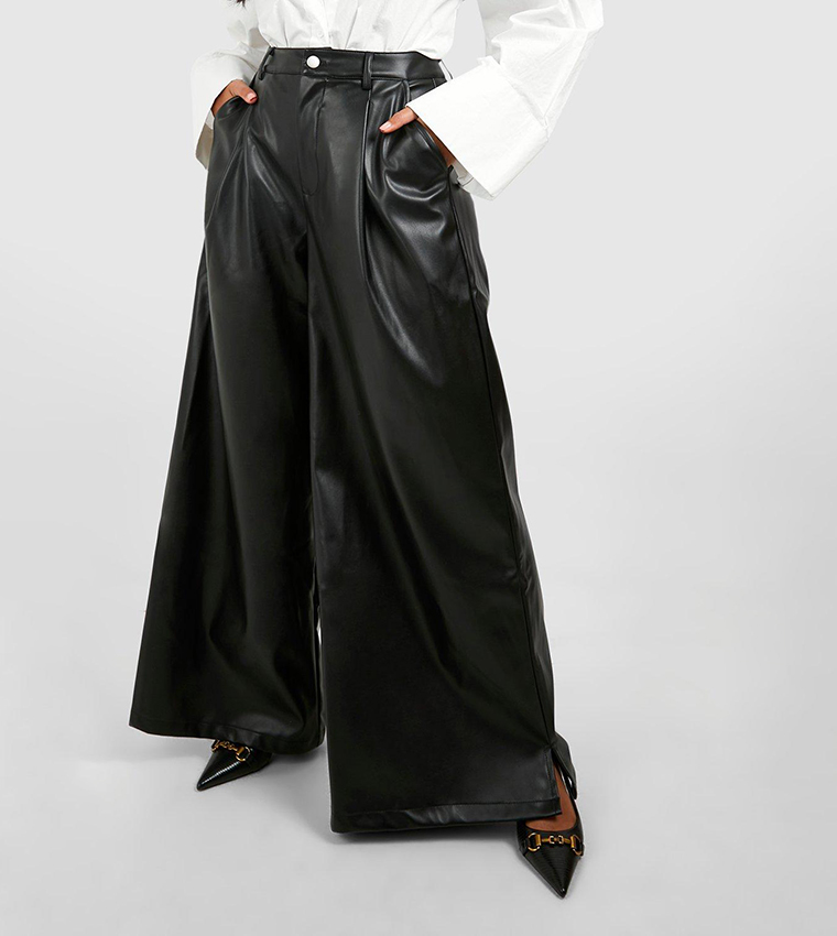 Buy Very Wide Leg Trousers Made From New Polyester Saris. Online in India -  Etsy