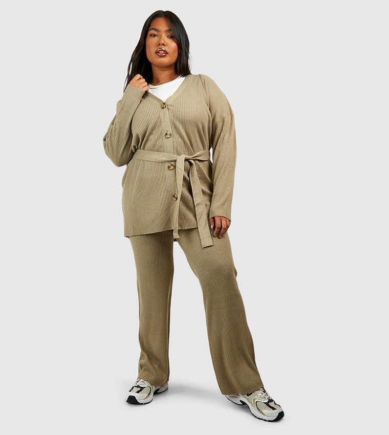 Plus Slouchy Belted Co-Ord Set