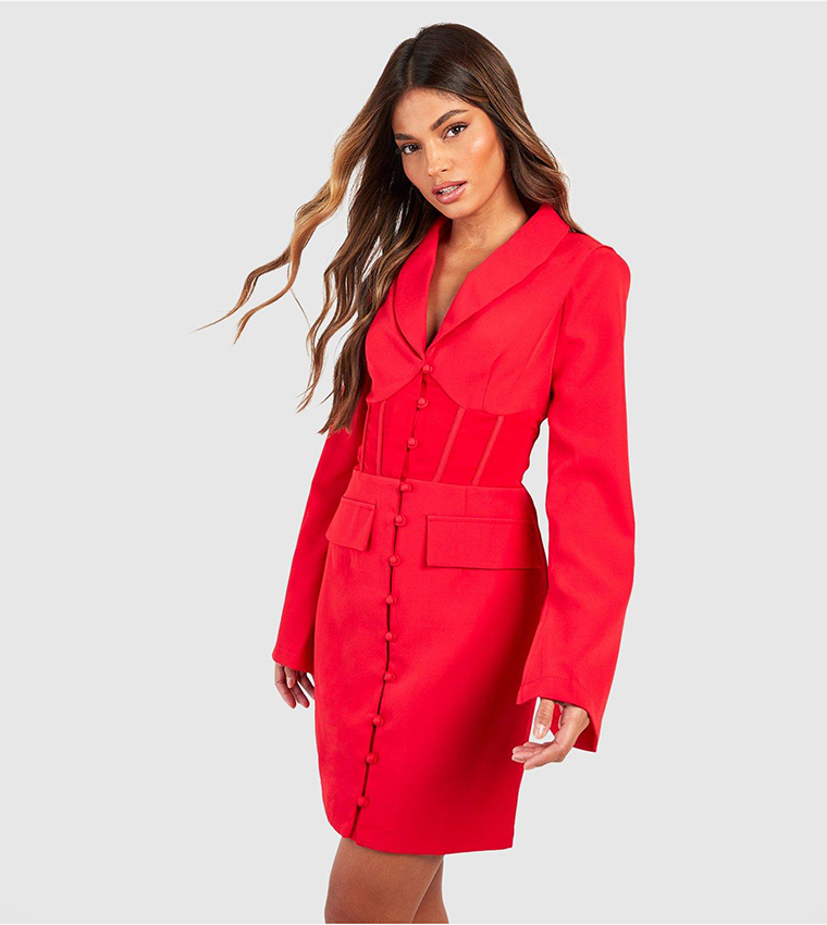 Fitted blazer dress best sale