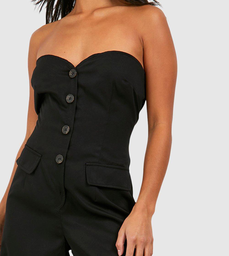 Petite Bandeau Sweetheart Tailored Jumpsuit