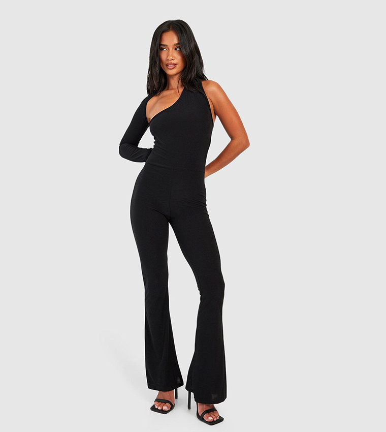 Boohoo petite best sale black jumpsuit