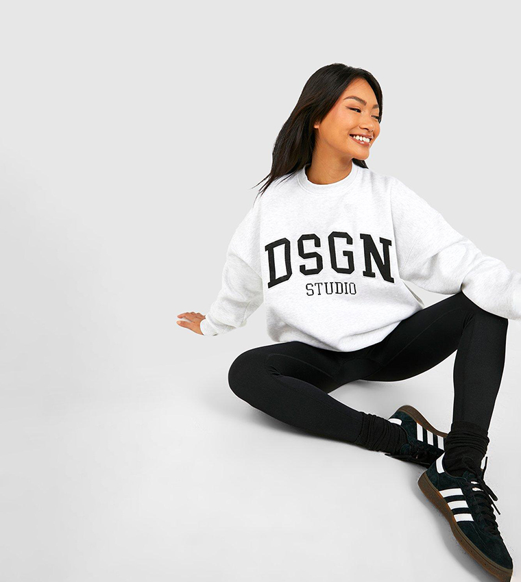 Oversized white clearance sweatshirt