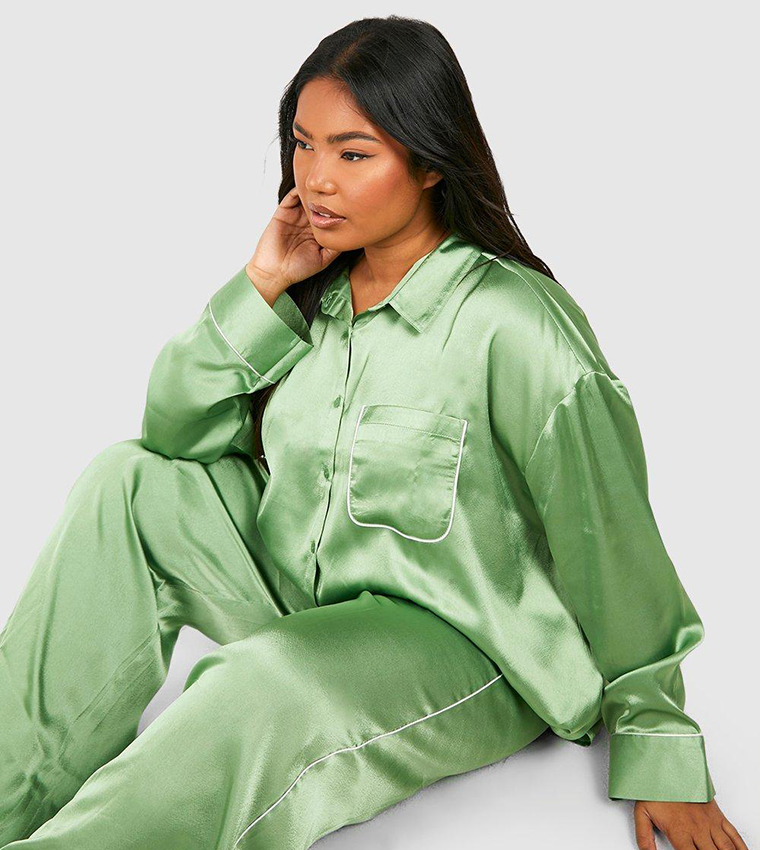 Premium Velvet Wrap Top Pajama Set