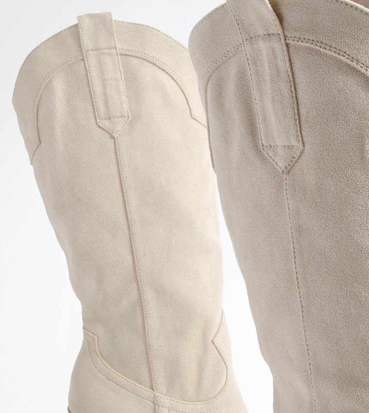 Toe Cap Chunky Rand Western Cowboy Boots