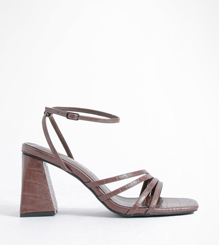 Chocolate brown hotsell block heels