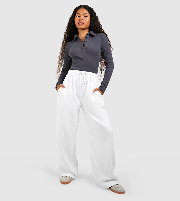 Womens petite wide online leg joggers