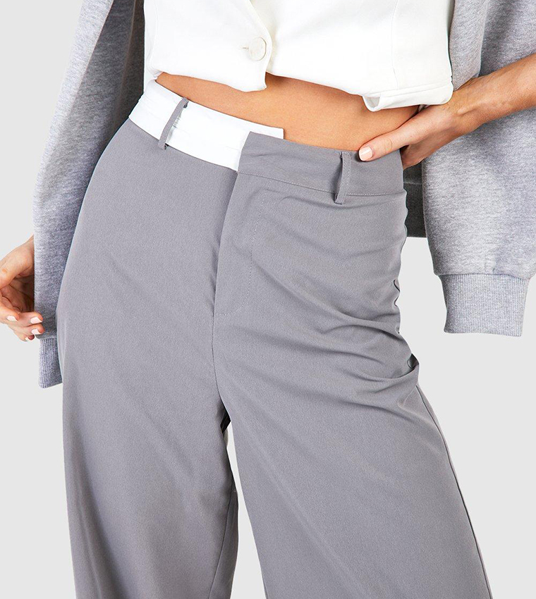 Folded Waistband Trousers