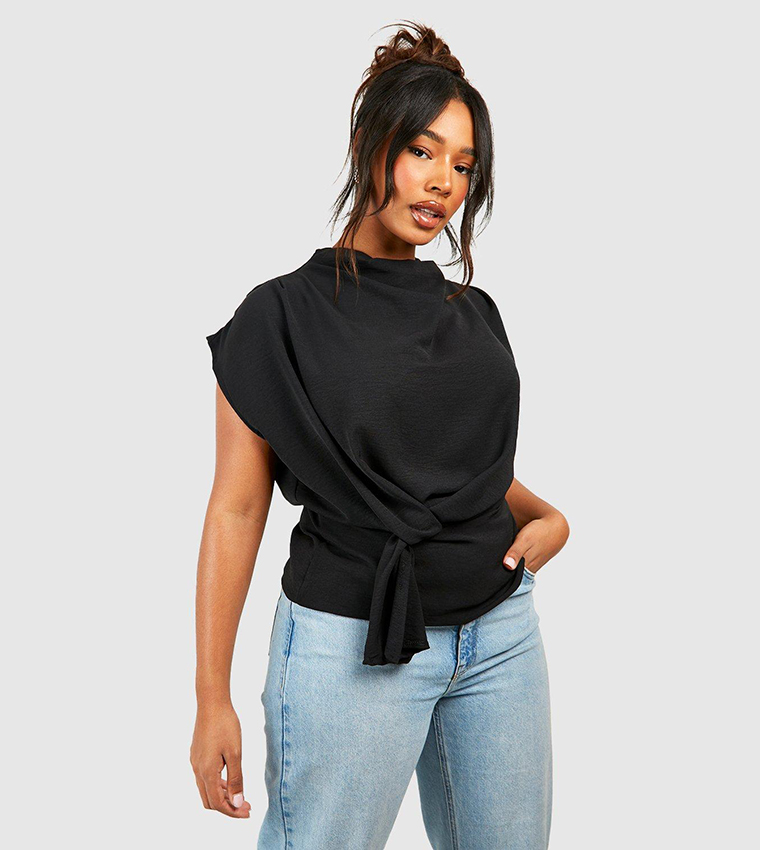 Knot Cowl Neck Top
