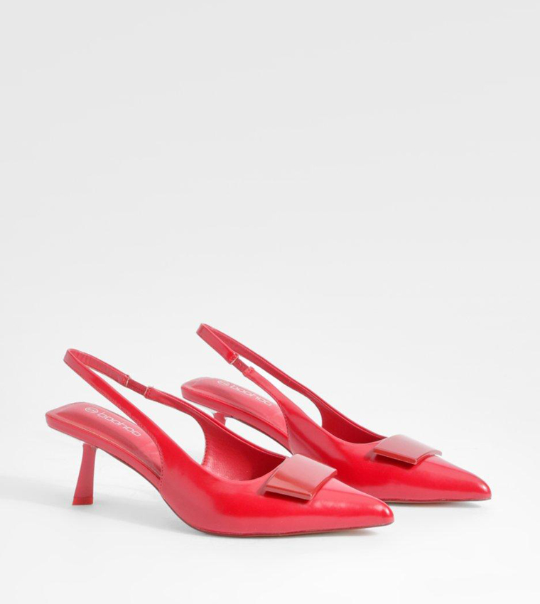 Buy Boohoo Slingback Court Pumps In Red 6thStreet UAE