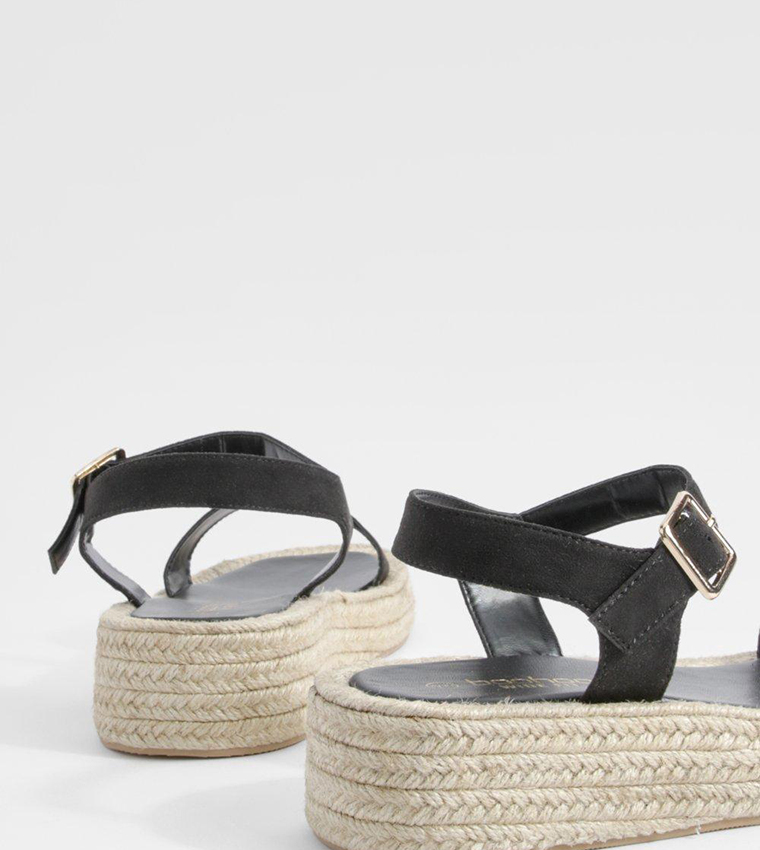 Black wide fit flatforms online