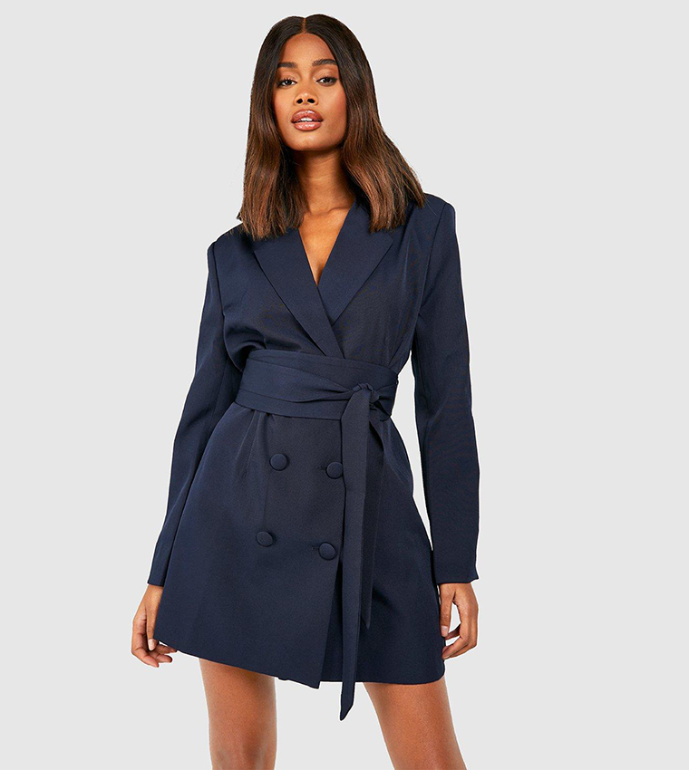 obi tie waist blazer