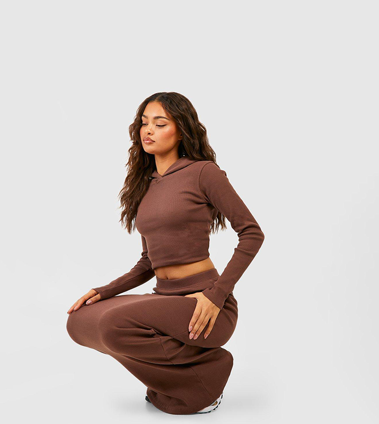 Cropped hoodie hotsell and skirt set