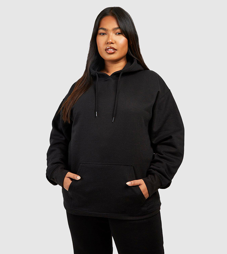 Oversized black shop hoodie women