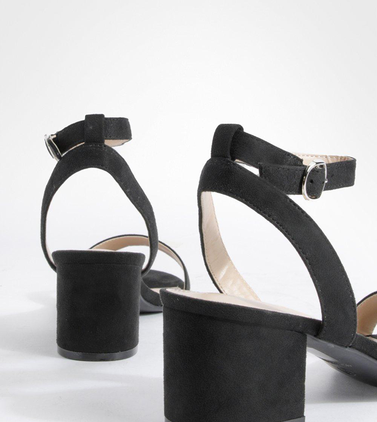 Solid Block Heel Sandals