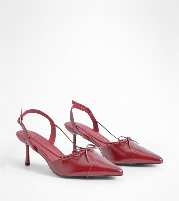 حذاء كعب بحزام خلفي 