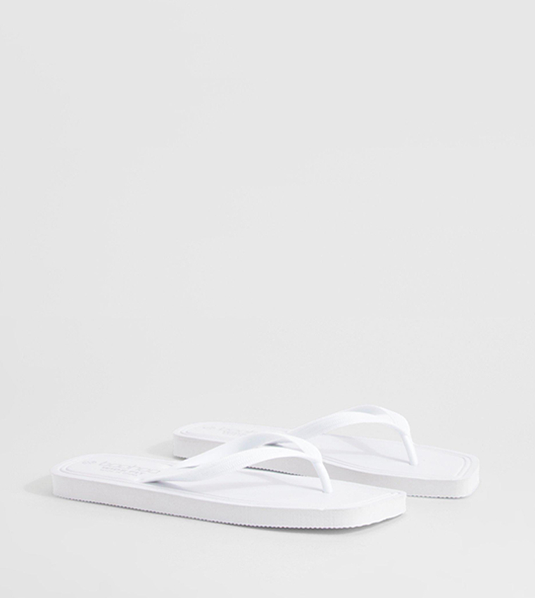 Wide Fit Square Toe Flip-Flops