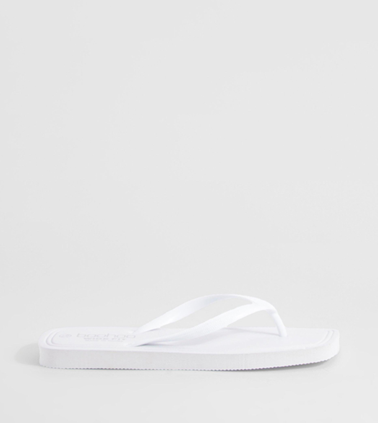 Wide Fit Square Toe Flip-Flops