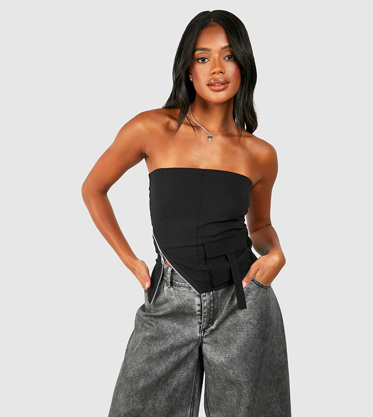 Black Corset with Pockets from the Style Brand